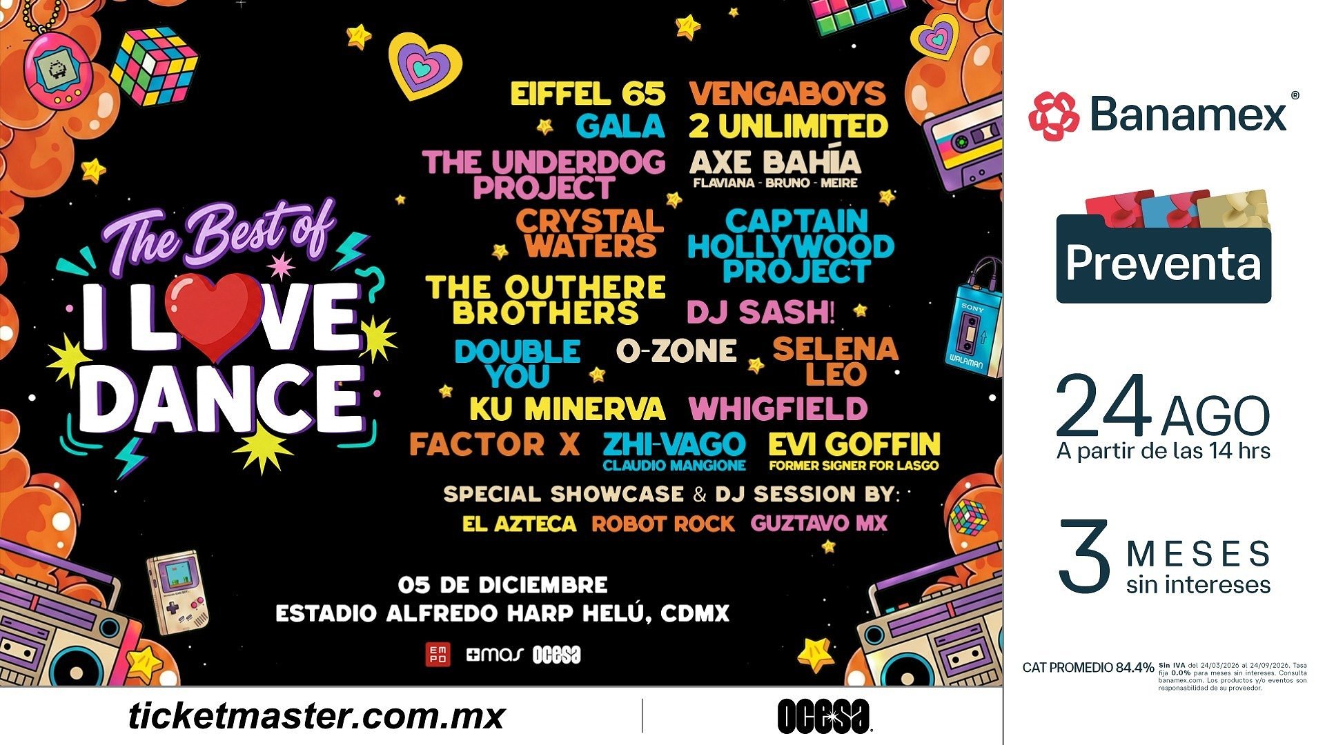 EL FESTIVAL DE EURODANCE Y NOSTALGIA MÁS IMPORTANTE DE MÉXICO REGRESA A LA CDMX: I LOVE DANCE 2026 — EL MÁS GRANDE EN SUS 7 AÑOS DE HISTORIA
