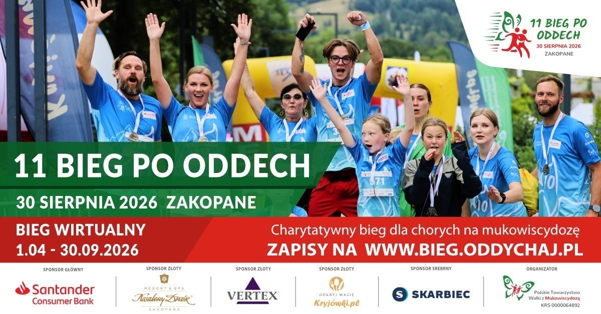 Santander Consumer Bank: Już 30 sierpnia w Zakopanem wspólnie pobiegną „po oddech” dla chorych na mukowiscydozę
