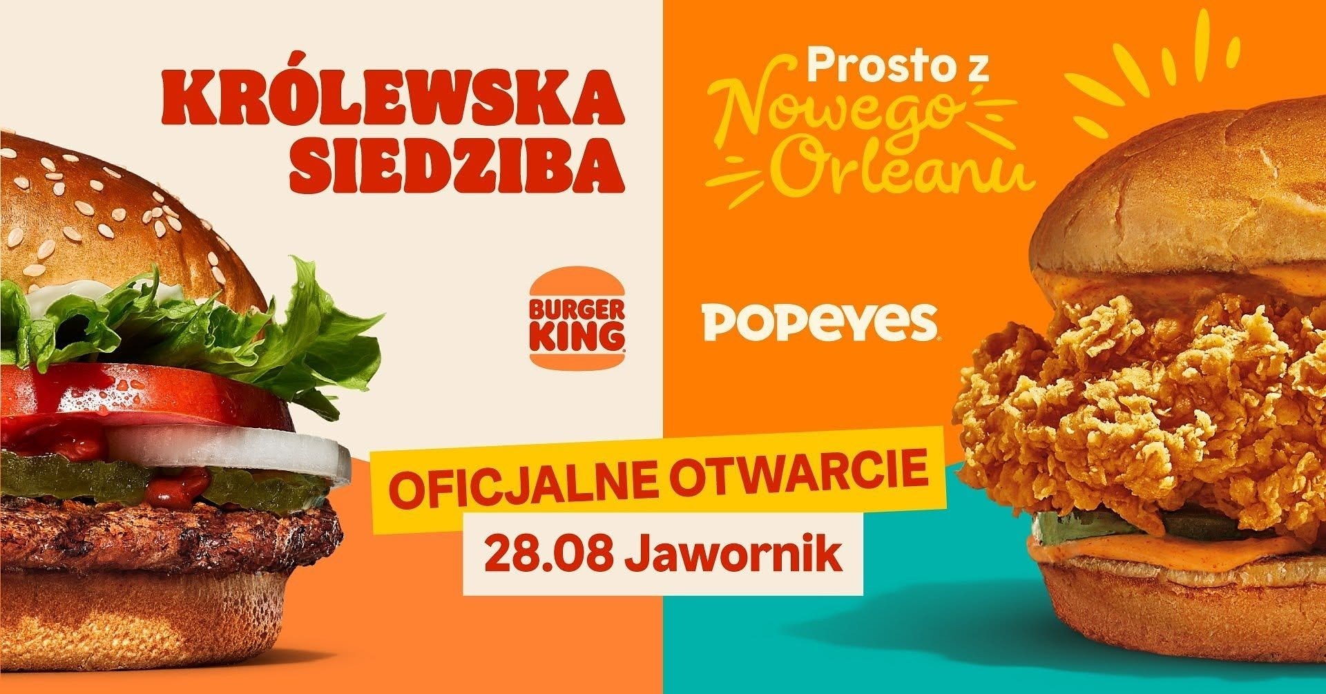 Burger King i Popeyes po raz pierwszy pod jednym dachem w Polsce. Nowy koncept zadebiutuje na Zakopiance w Jaworniku