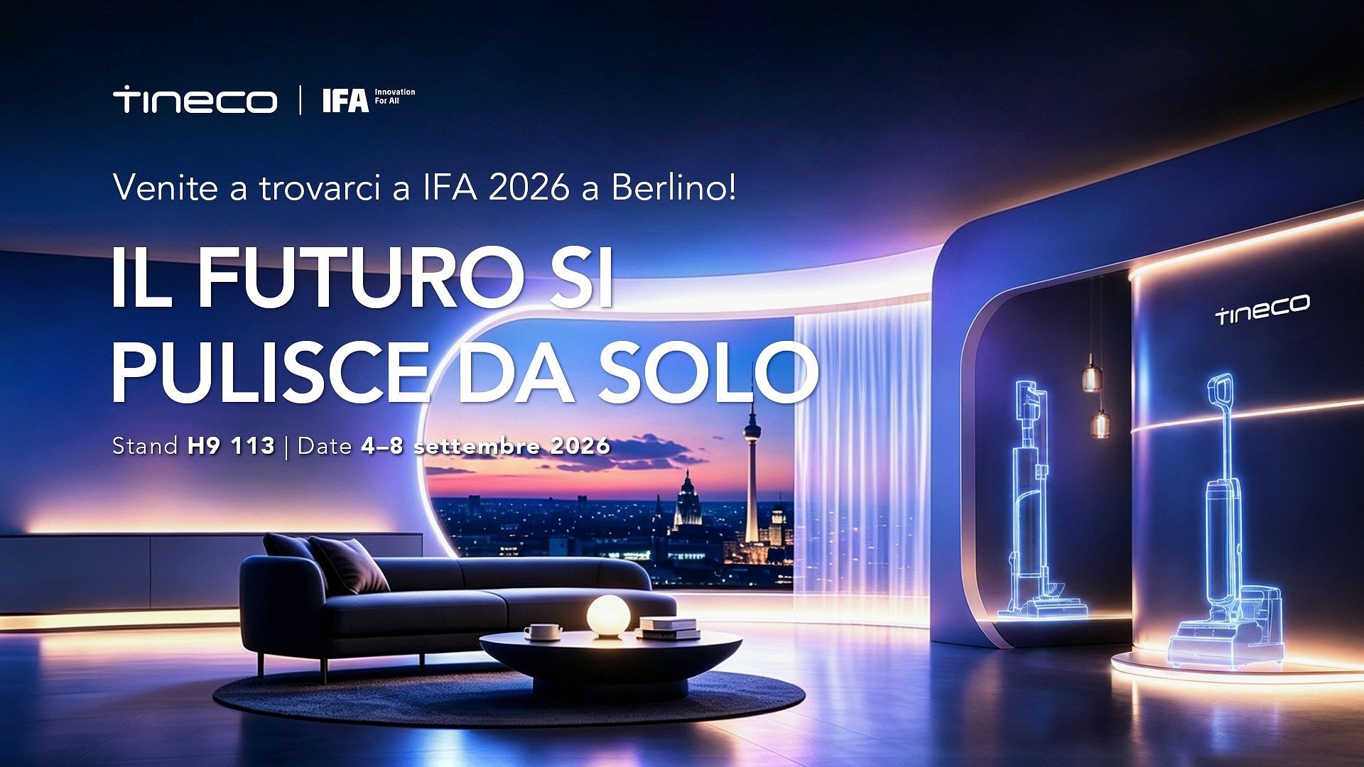 Tineco presenta a IFA 2026 il futuro della pulizia automatizzata