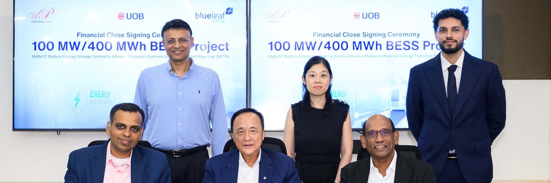 Blueleaf Energy & Universal Peak Achieve Financial Close with UOB for Landmark 100 MW / 400 MWh MyBeST Project