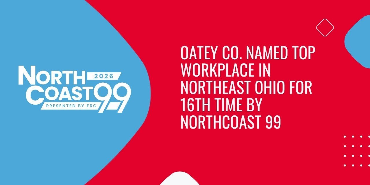 Oatey Co. Named Top Workplace in Northeast Ohio for 16th Time by NorthCoast 99