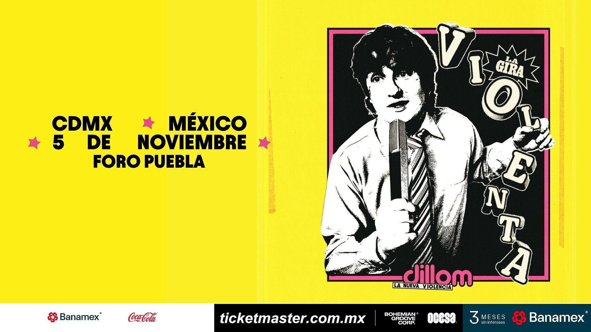 El argentino Dillom regresa a la Ciudad de México con la Gira Violenta