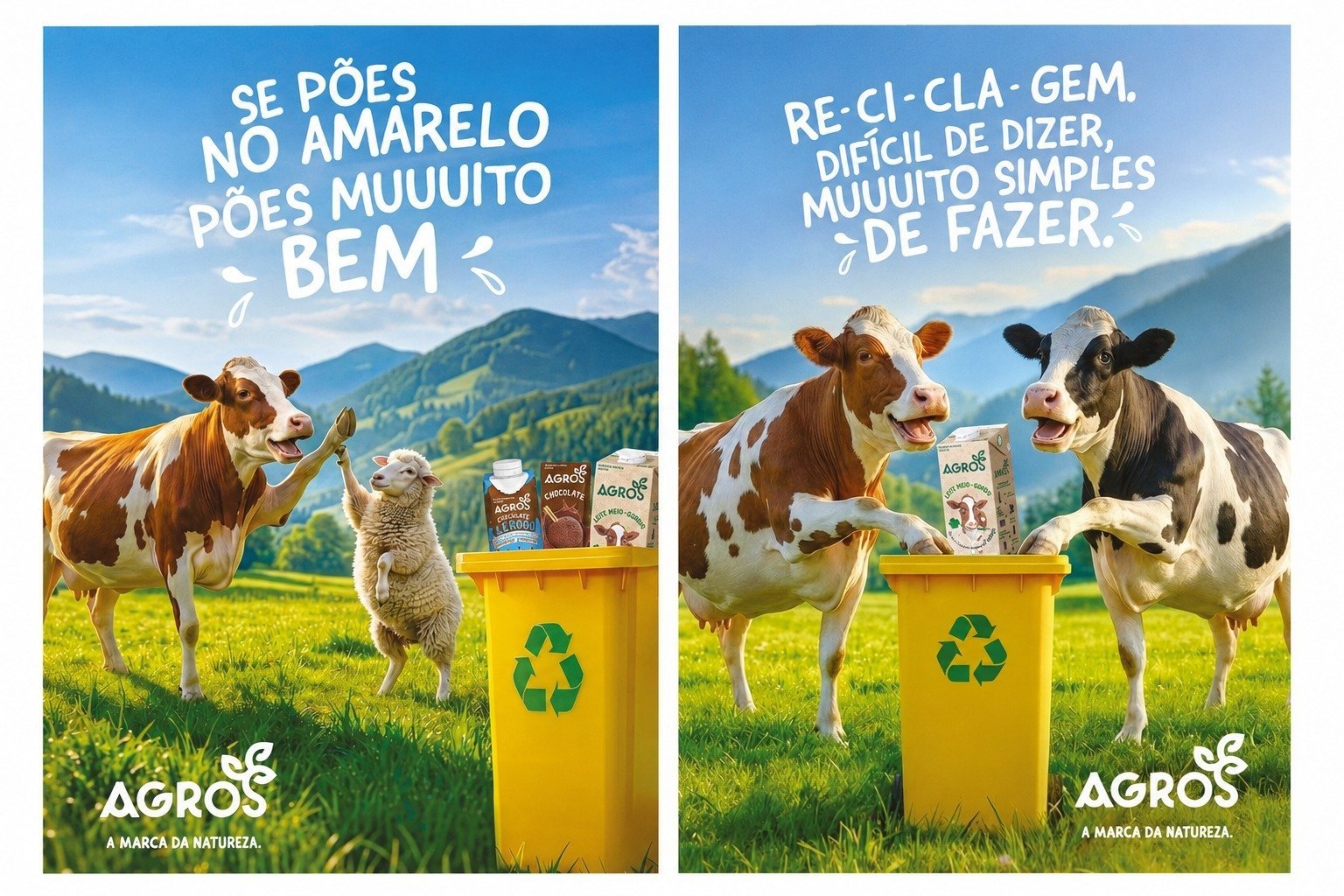 Campanha “Põe no Amarelo” chega à AgroSemana: marcas Agros e Tetra Pak reforçam sensibilização para a reciclagem
