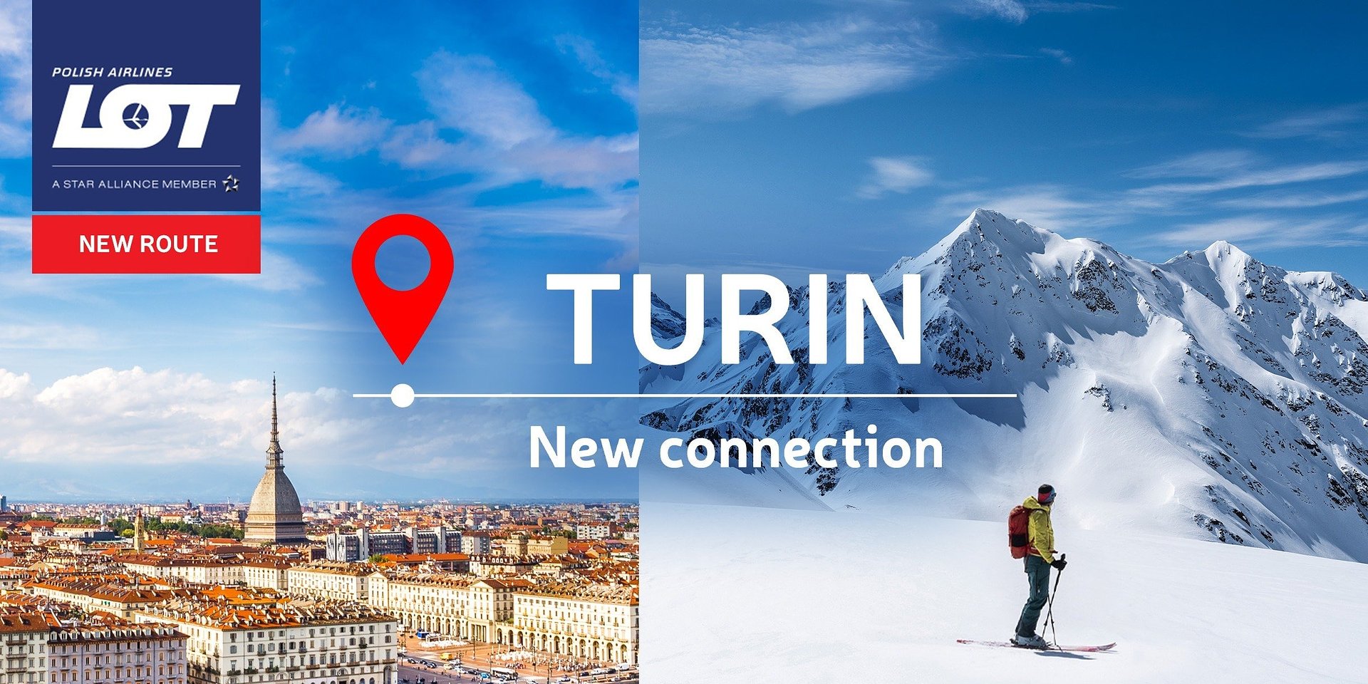 LOT Polish Airlines invites passengers to the Italian slopes. Direct flights to Turin now on sale