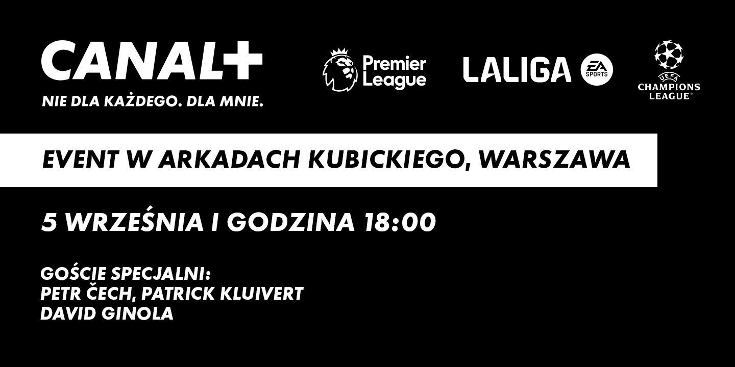 Kluivert, Čech i Ginola razem w Warszawie! Legendy futbolu gośćmi specjalnymi CANAL+