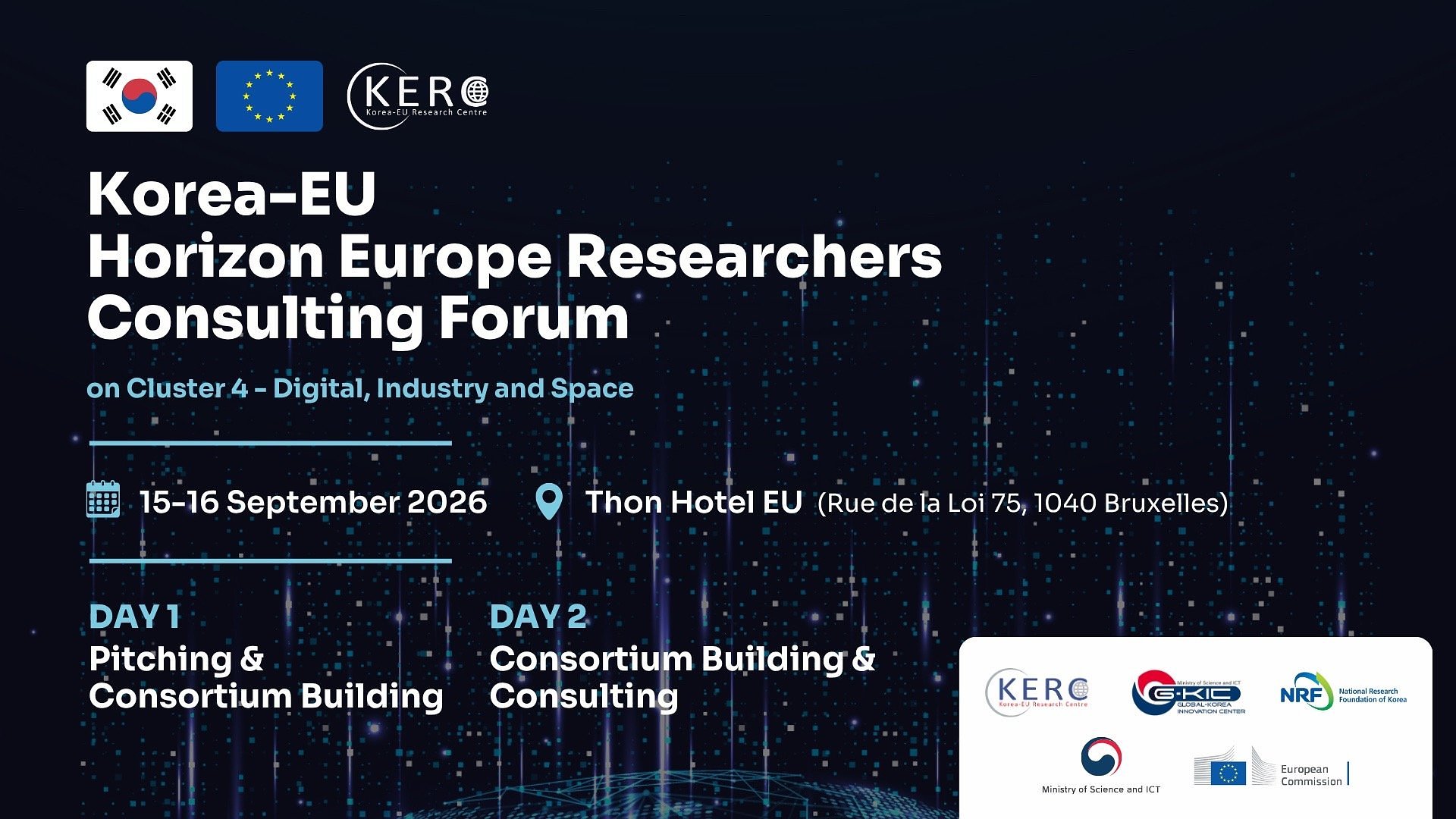 Brussels forum to connect European and Korean researchers for Horizon Europe 2027 proposals