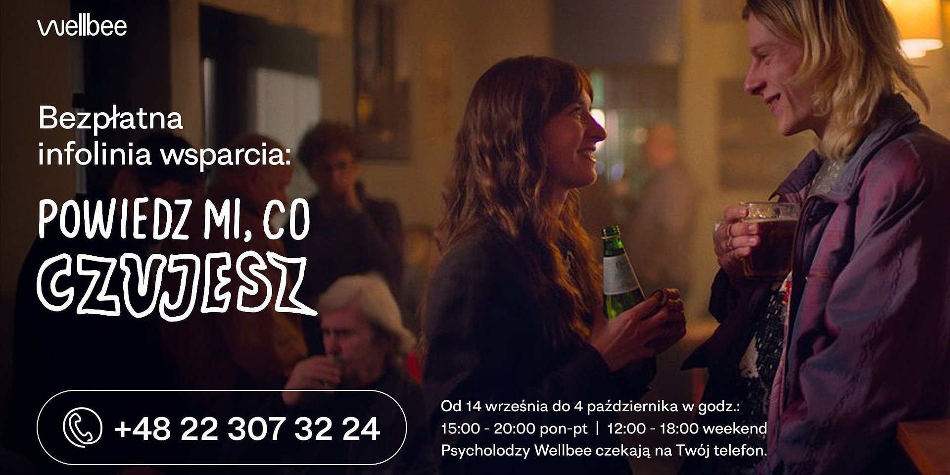 Kino Świat i Wellbee uruchamiają specjalny telefon wsparcia z okazji premiery filmu POWIEDZ MI, CO CZUJESZ