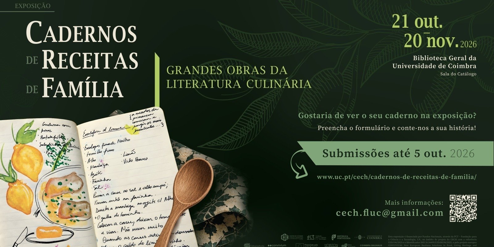 Universidade de Coimbra procura cadernos de receitas de família para transformar memórias à mesa em património