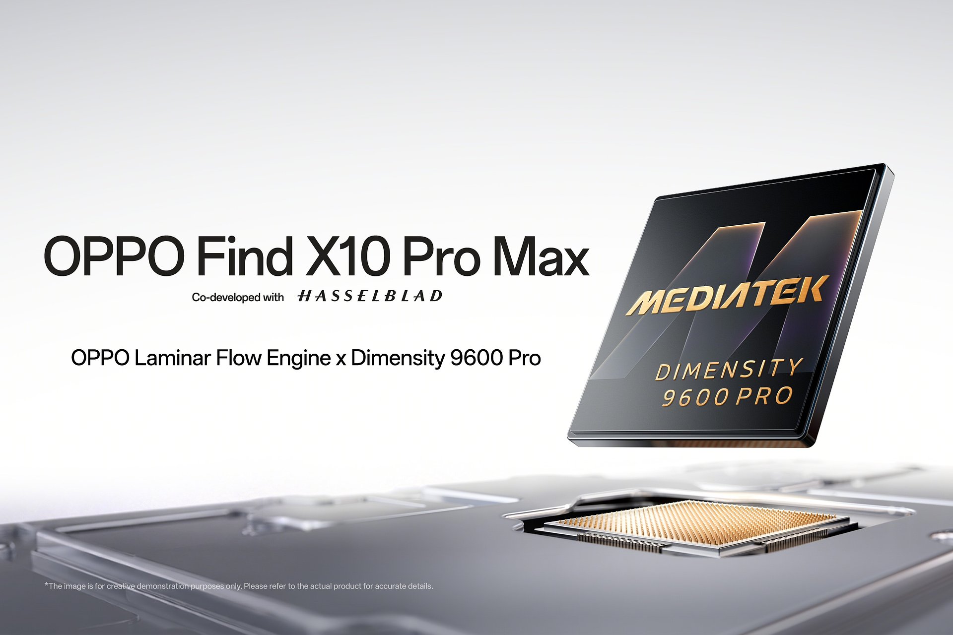 OPPO Find X10 Pro Max vai ser lançado a nível mundial com o Dimensity 9600 Pro, o processador topo de gama de 2 nm da MediaTek