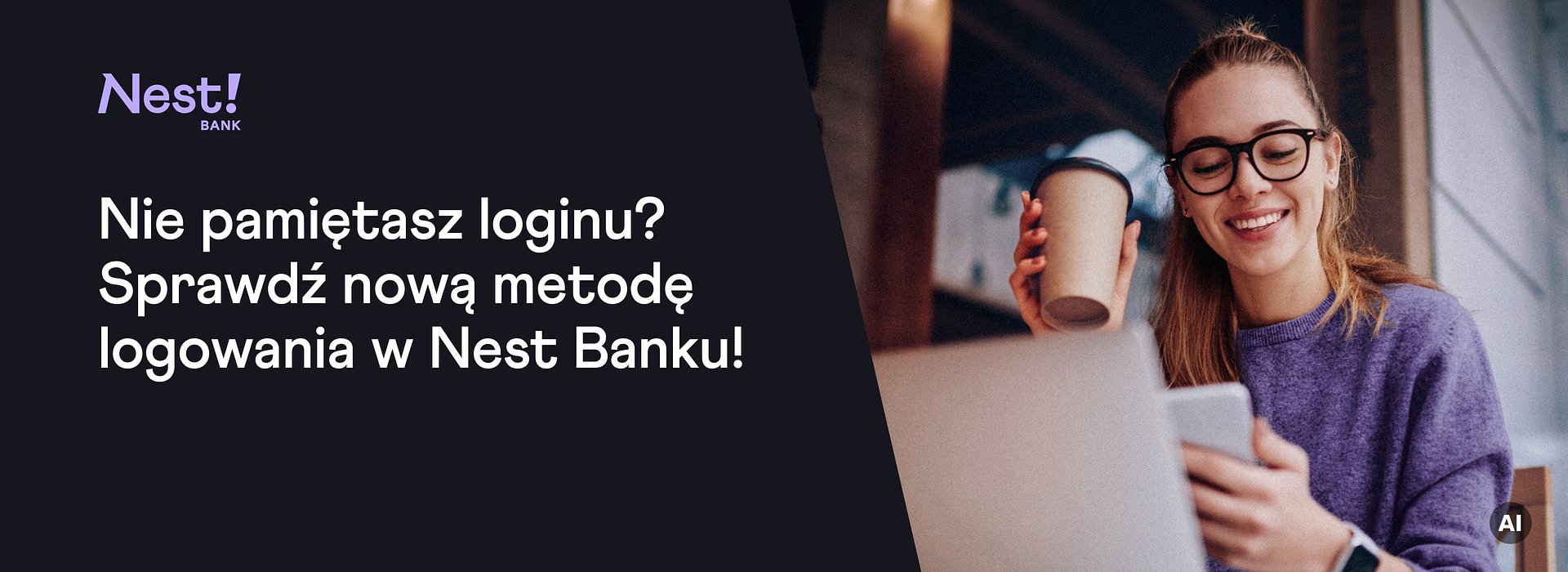Nie pamiętasz loginu? Żaden problem. Nest Bank wprowadza nową metodę logowania do bankowości internetowej.