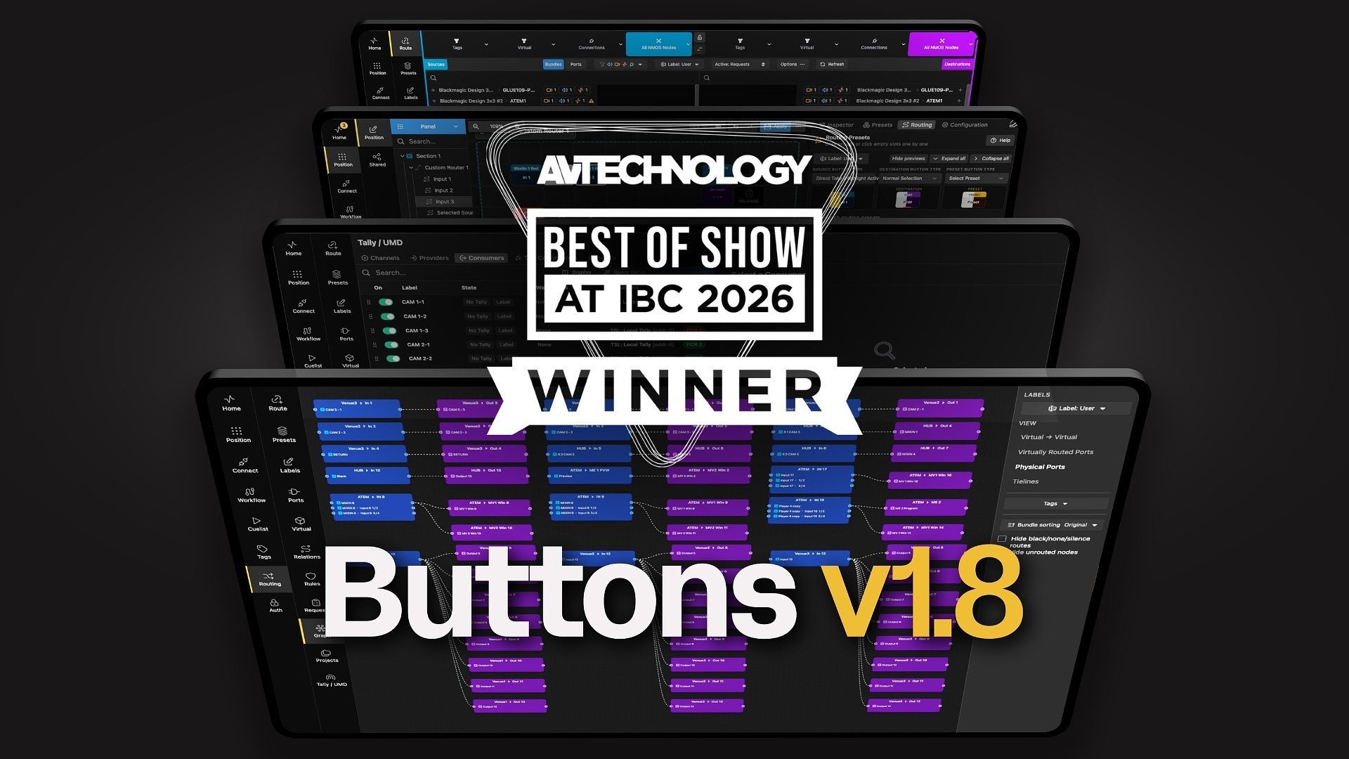Bitfocus wins IBC2026 Best of Show Award for latest Buttons enhancements
