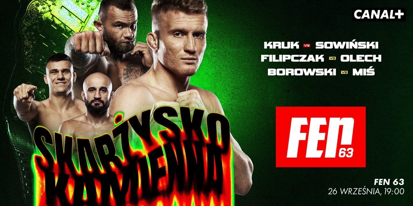 Konfrontacja na FEN 63! Mistrz FEN kontra były mistrz KSW. Oglądaj tylko w CANAL+!