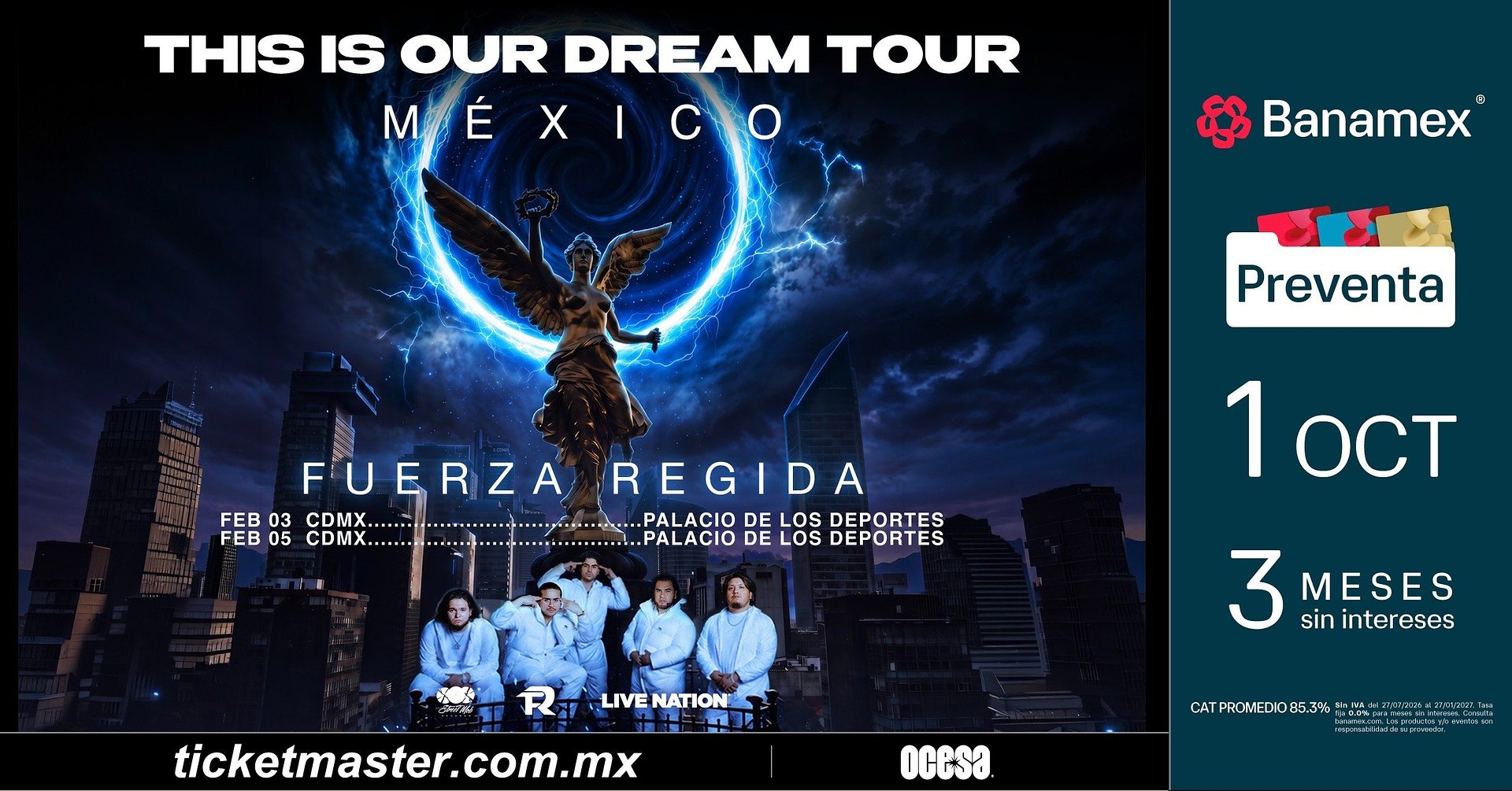 Ciudad de México vivirá la Fuerza Regida como parte de This is Our Dream Tour