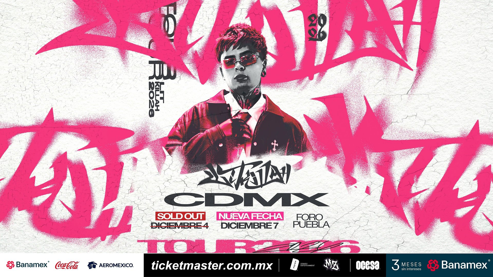 LIT Killah agota su primer show y confirma una nueva fecha de Tour Lit Killah en el Foro Puebla de la CDMX