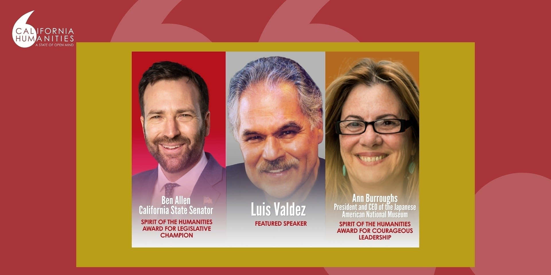 California Humanities Presents “Everyday Courage” Featuring American Playwright Luis Valdez