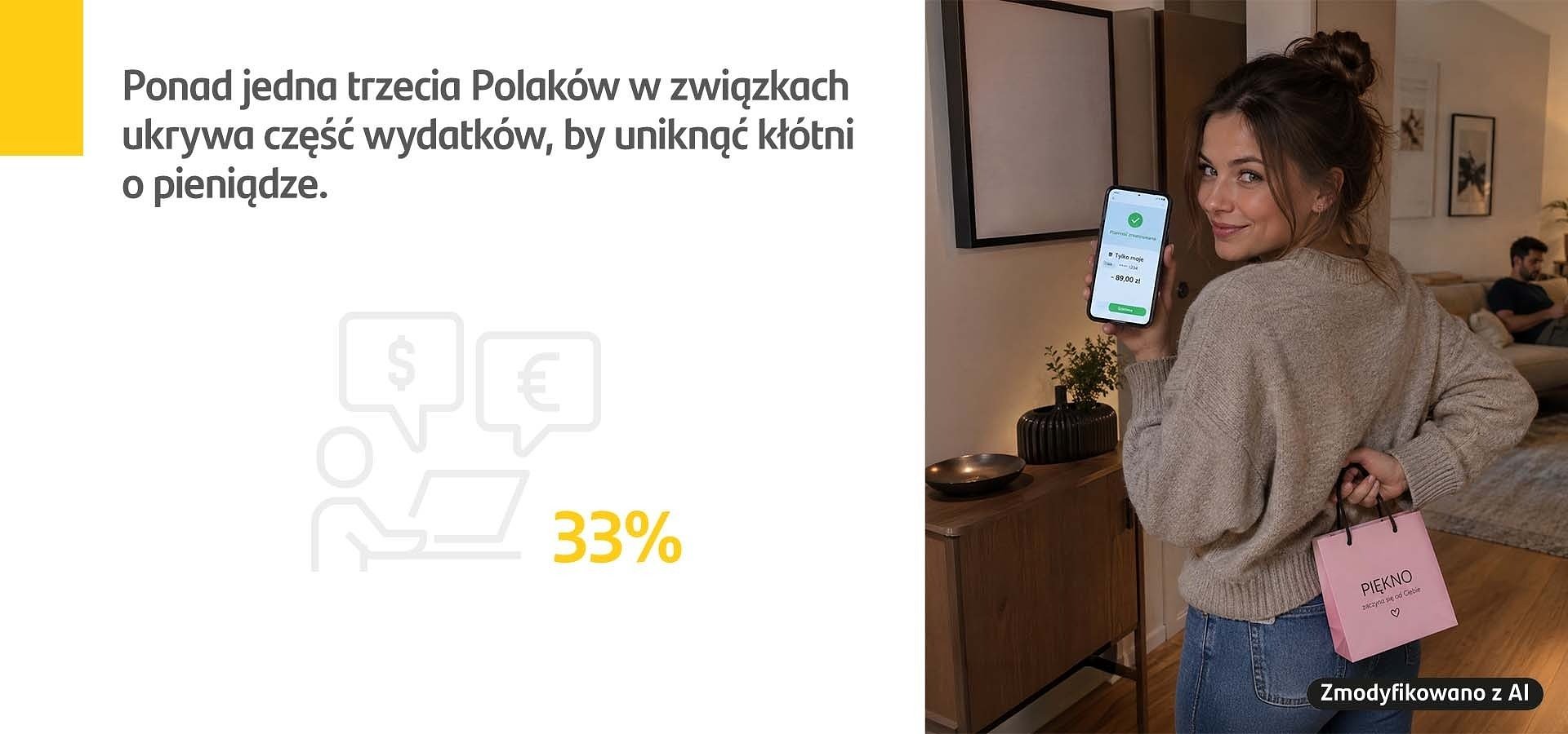 Santander Consumer Bank: Ponad jedna trzecia Polaków w związkach ukrywa część wydatków, by uniknąć kłótni o pieniądze