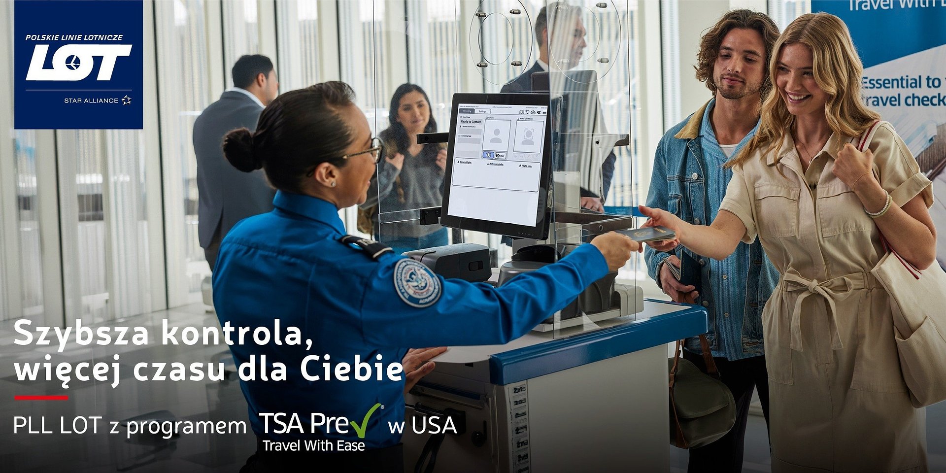 Polskie Linie Lotnicze LOT dołączyły do programu TSA PreCheck