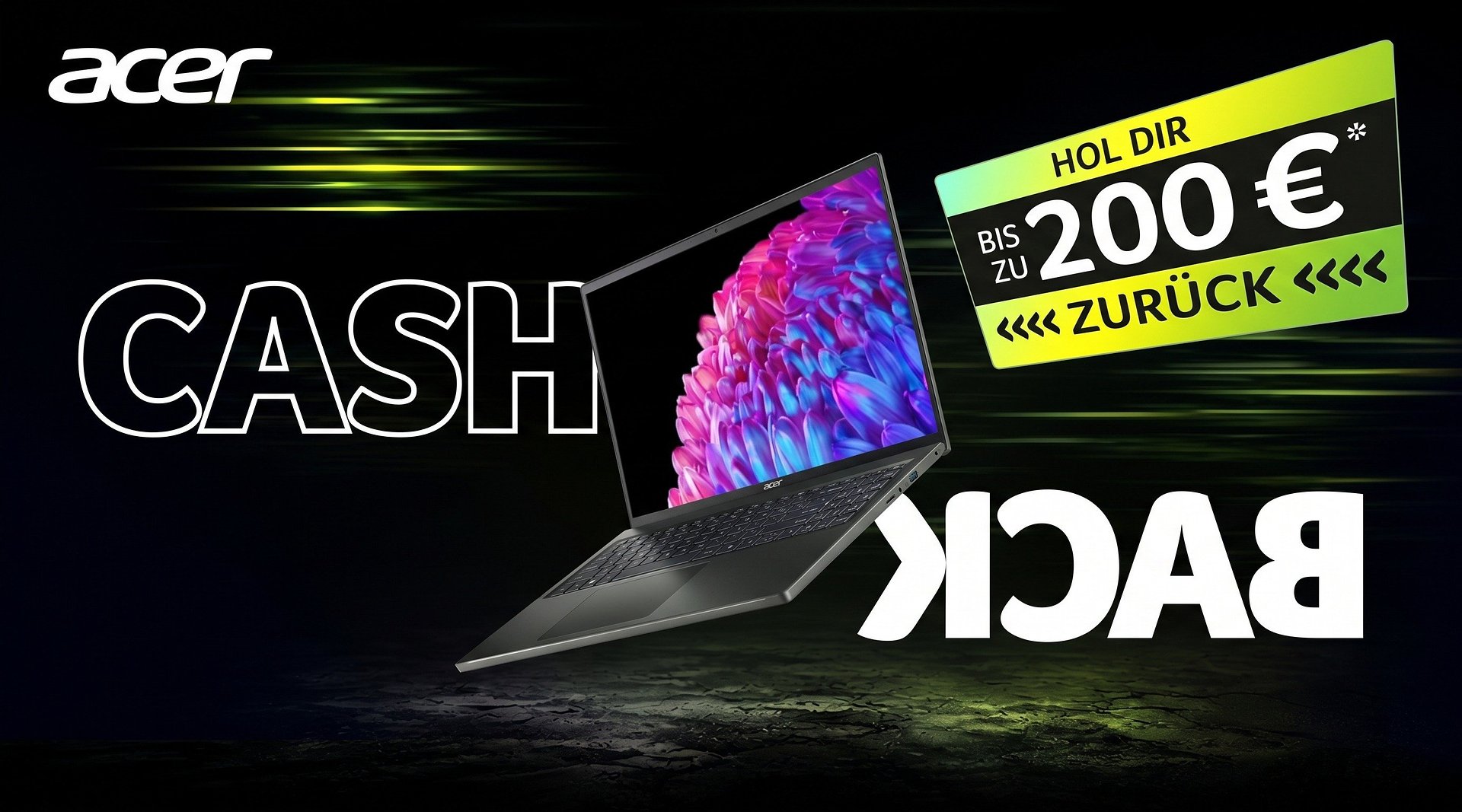 Bis zu 200 Euro zurück: Acer startet Cashback-Aktion für Notebooks