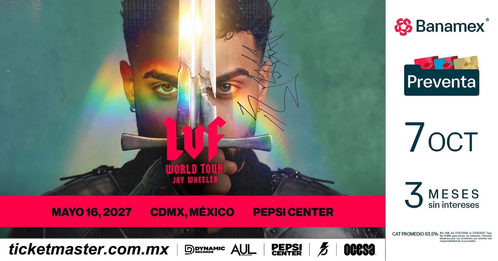 Jay Wheeler anuncia su gira mundial La Voz Favorita