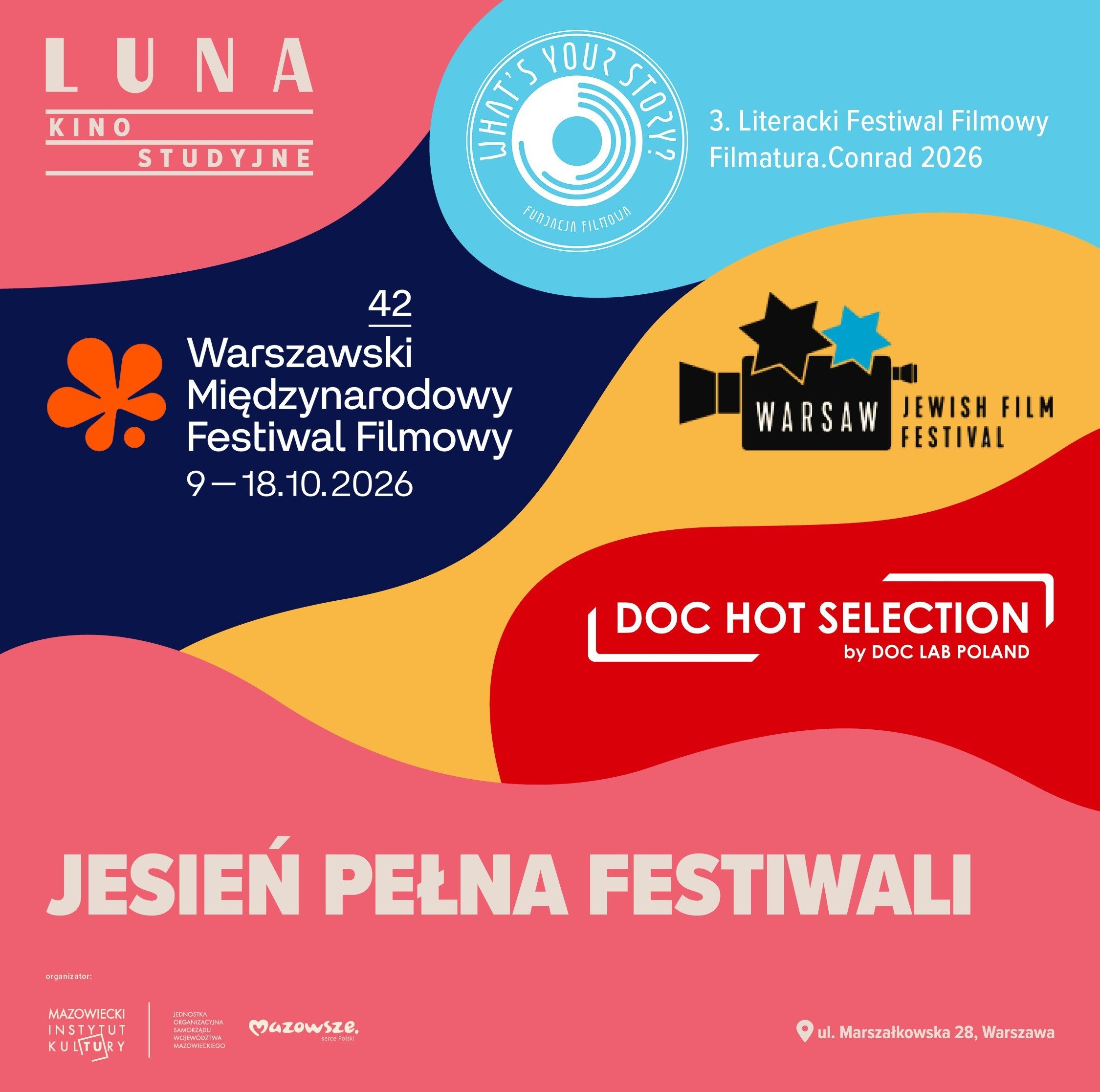 Jesień pełna festiwali w Kinie Luna. Cztery festiwalowe wydarzenia i dziesiątki filmowych historii.