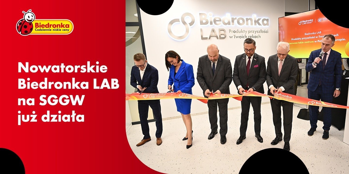 Nowatorskie Biedronka LAB na SGGW już działa. Pierwsze produkty przyszłości już na półkach