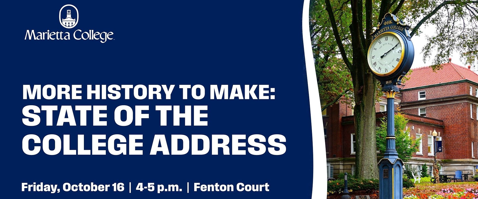Major Announcement to Highlight Marietta College’s State of the College Address