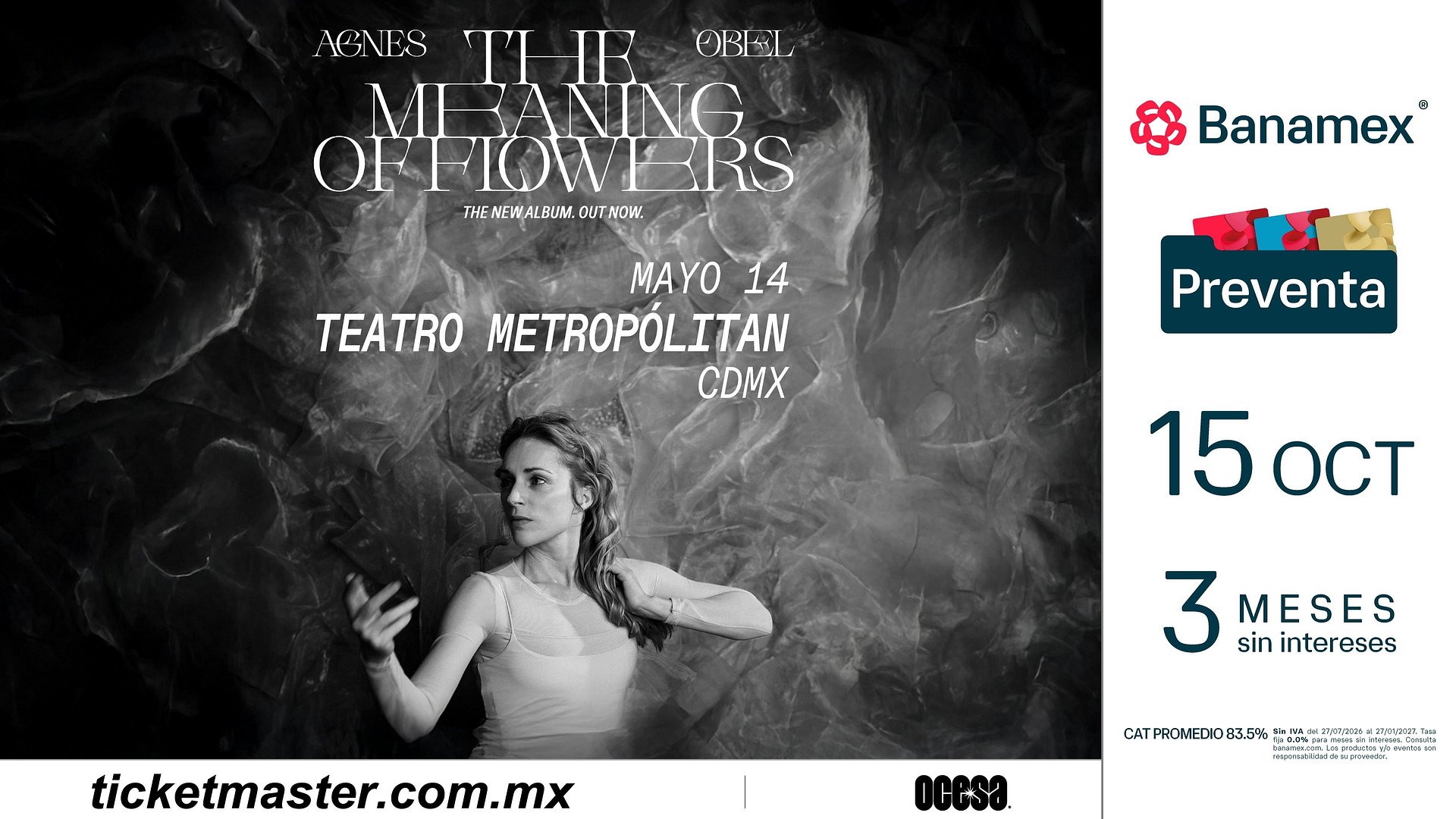 AGNES OBEL ANUNCIA GIRA POR NORTEAMÉRICA PARA 2027