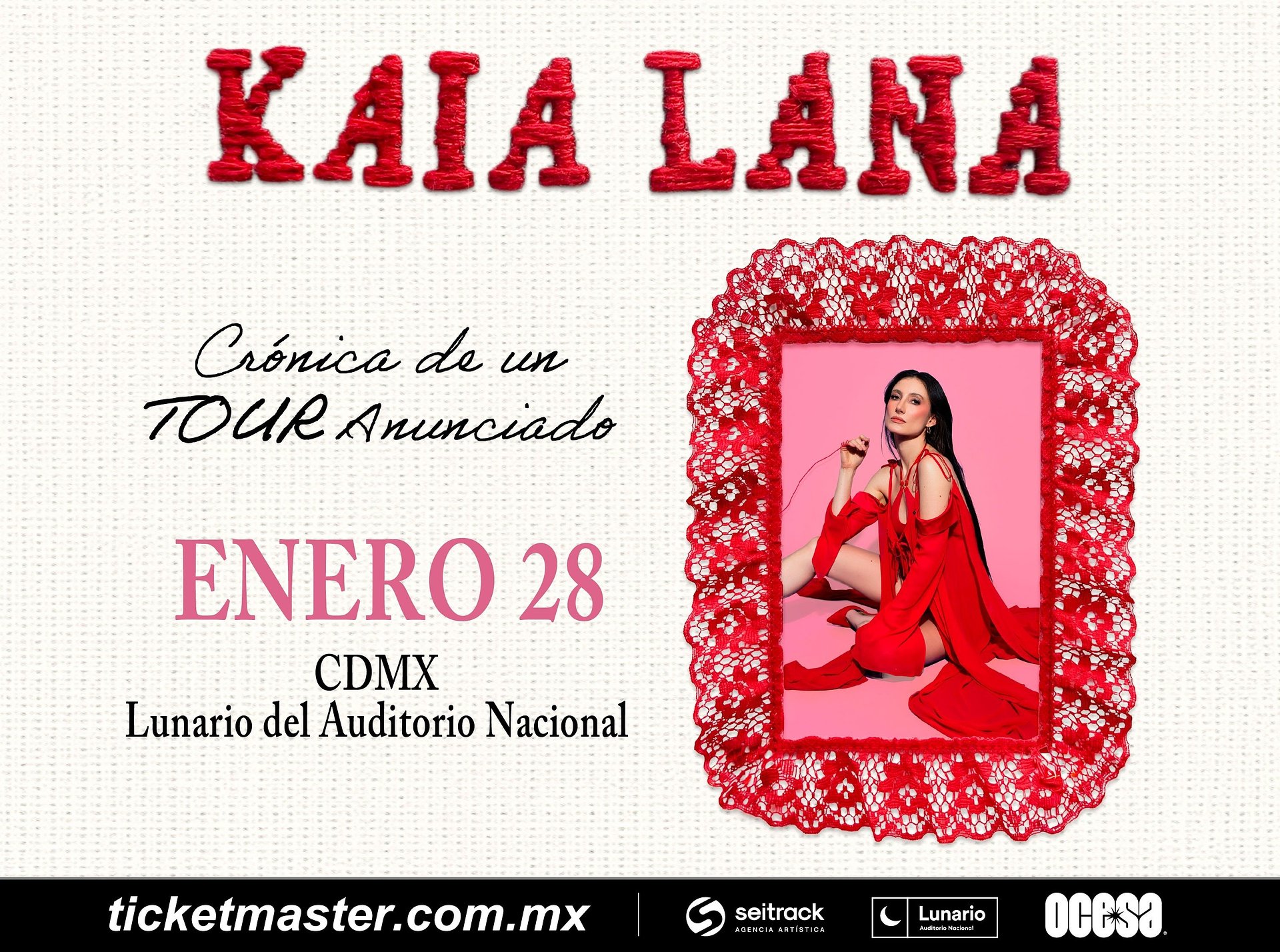 Kaia Lana llegará al Lunario del Auditorio Nacional presentando su nuevo álbum Crónica de Un Desamor Anunciado