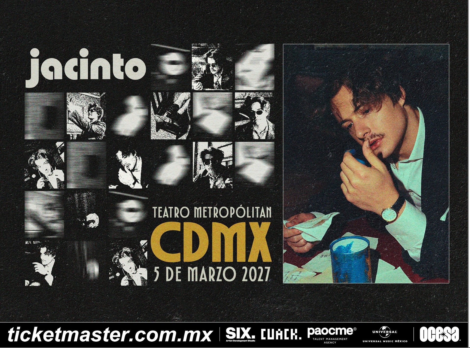 Jacinto anuncia el concierto más importante de su carrera en la CDMX