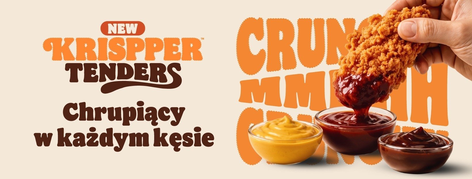 Burger King® prezentuje Krispper® Tenders - teraz jeszcze więcej powodów do chrupania!