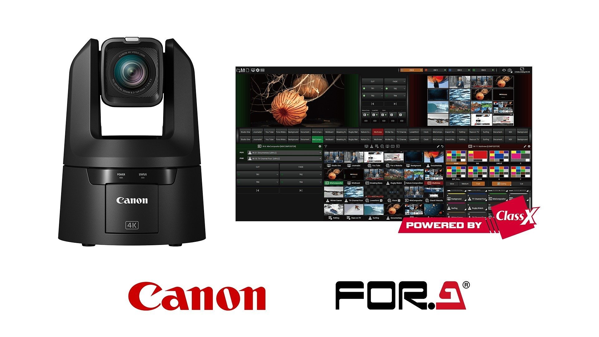 FOR-A and Canon team up for a unified approach to PTZ production