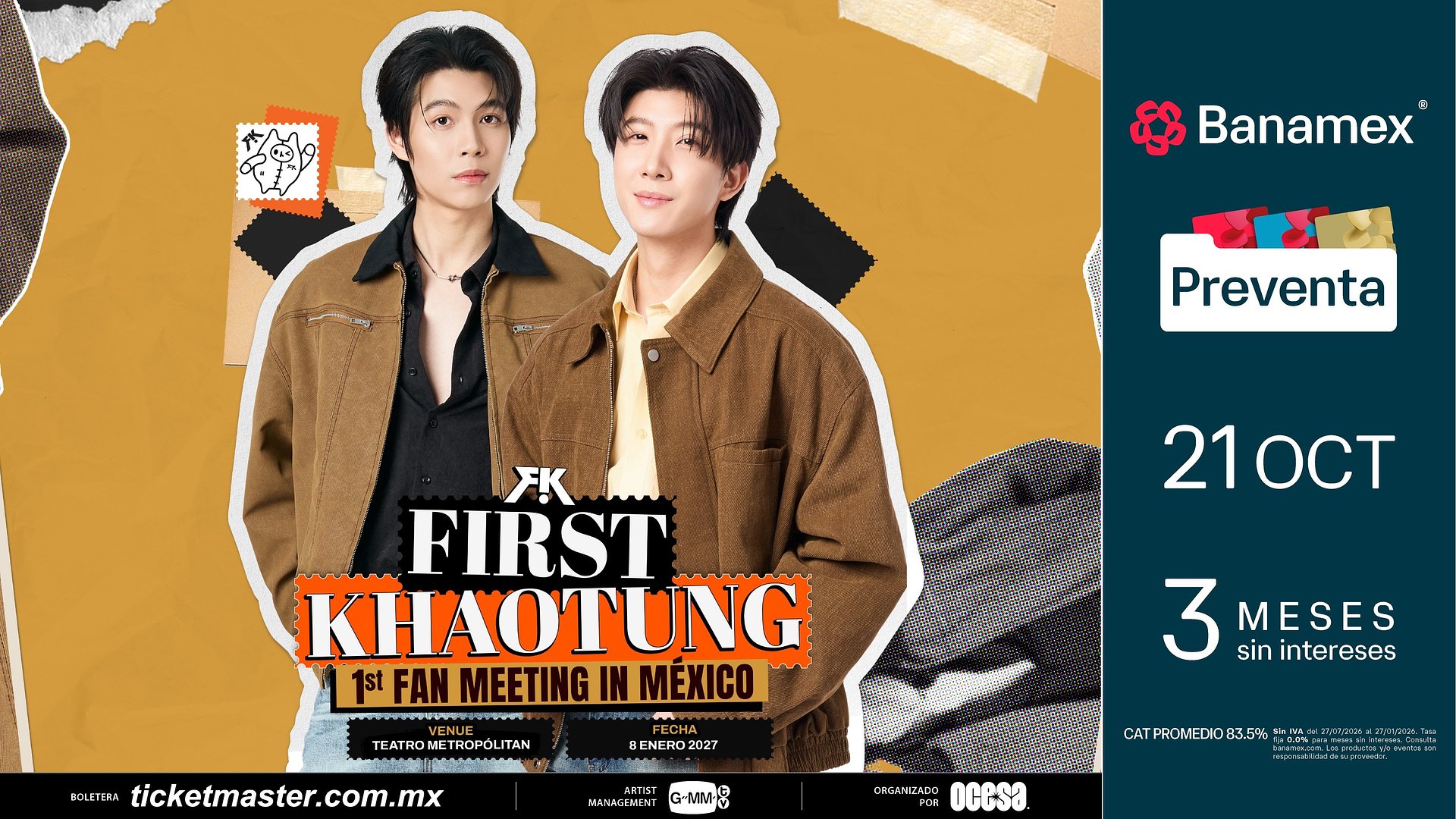 FIRST KHAOTUNG UNA DE LAS PAREJAS FAVORITAS DEL FENÓMENO BL TAILANDÉS, REGRESA A MÉXICO