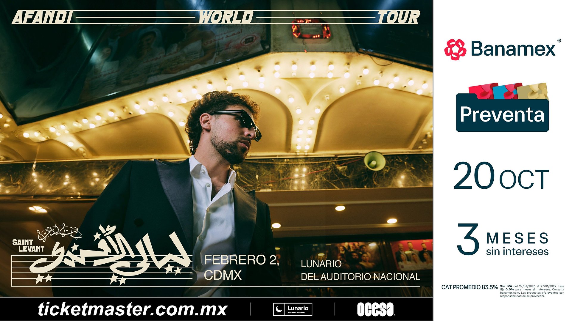 SAINT LEVANT ANUNCIA EL AFANDI WORLD TOUR