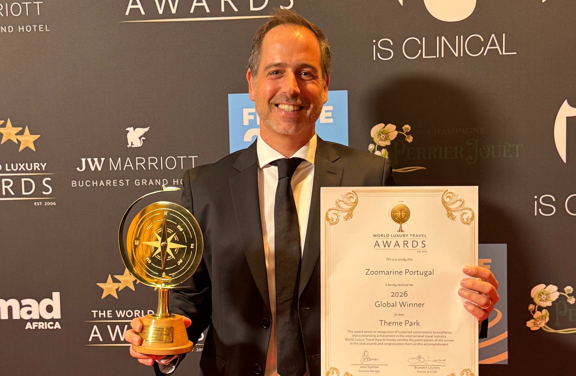Zoomarine Algarve soma terceira distinção consecutiva como melhor parque temático do mundo