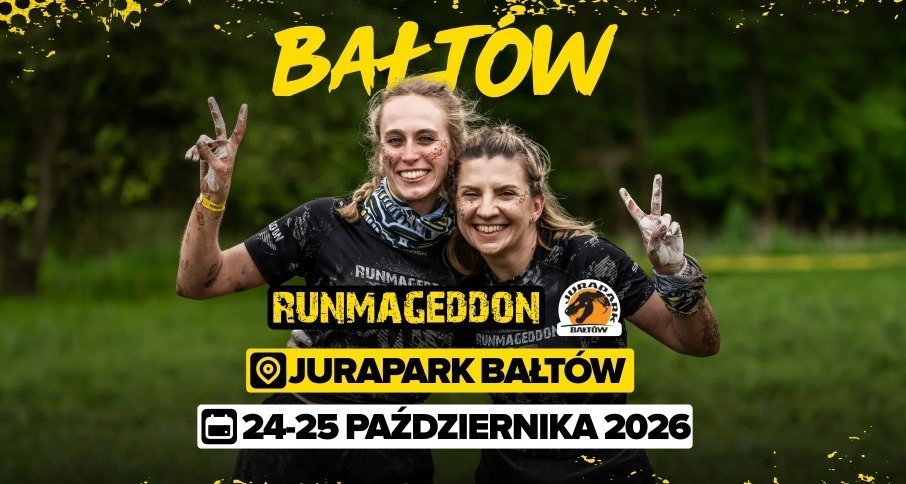 Dinozaury, błoto i ponad 70 przeszkód. Wielki finał sezonu Runmageddonu w Bałtowie już 24 i 25 października