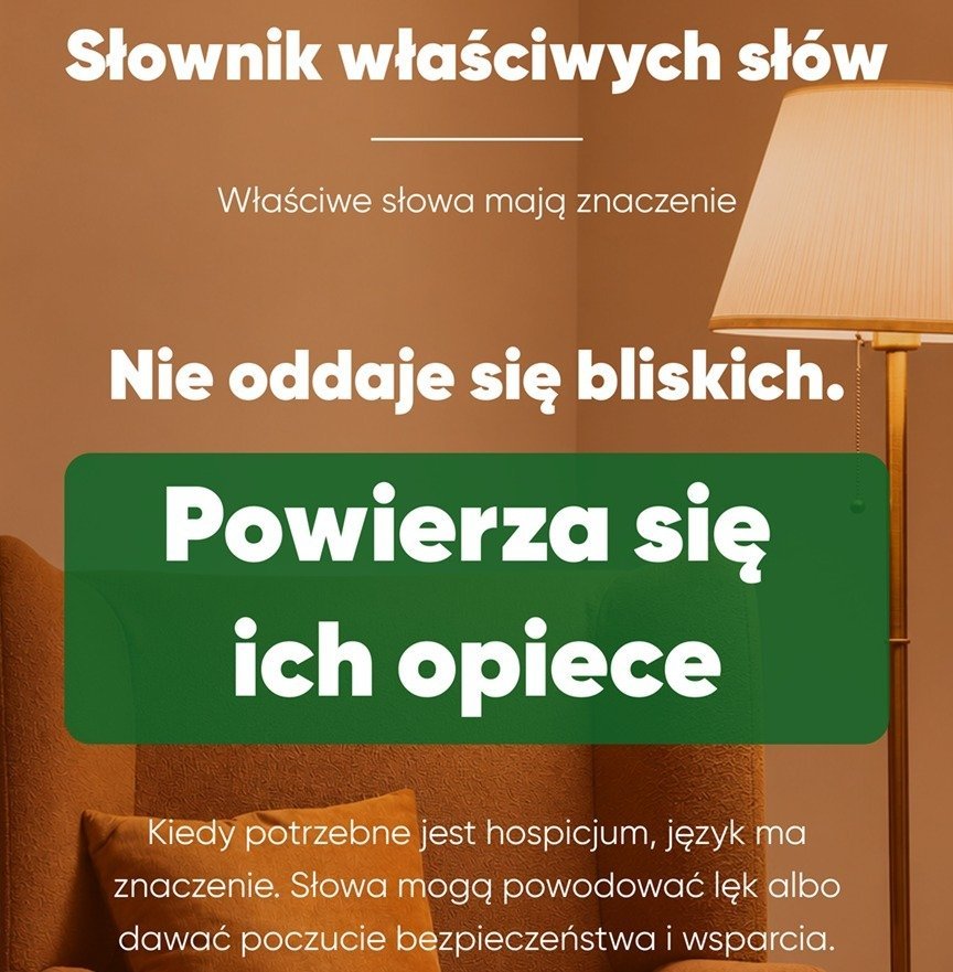 Oddaje się rzeczy, nie bliskich. Puckie Hospicjum prezentuje „Słownik właściwych słów”