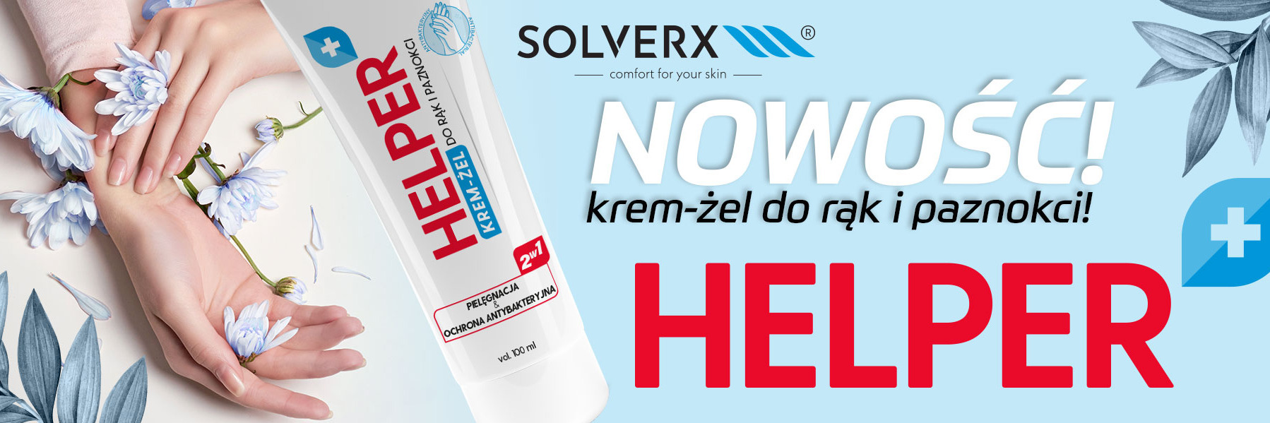 Nowość: krem-żel do rąk i paznokci Helper marki Solverx
